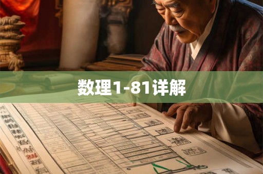 数理1-81详解 数理1-81详解