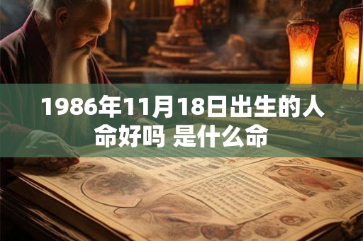 1986年11月18日出生的人命好吗 是什么命 1986年11月18日出生的人命好吗 是什么命