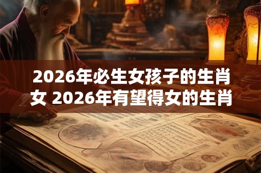 2026年必生女孩子的生肖女 2026年有望得女的生肖