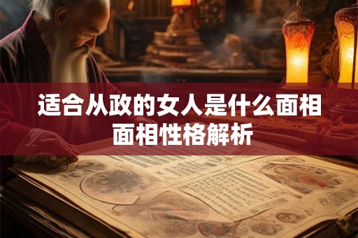 适合从政的女人是什么面相 面相性格解析 适合从政的女人是什么面相 面相性格解析