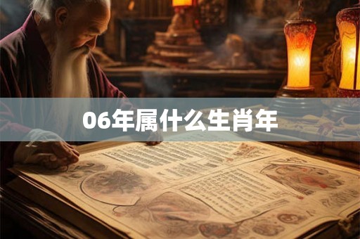 06年属什么生肖年
