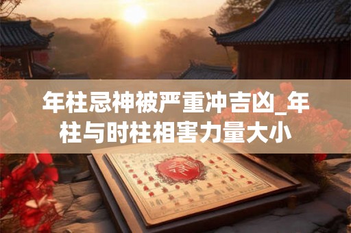 年柱忌神被严重冲吉凶_年柱与时柱相害力量大小