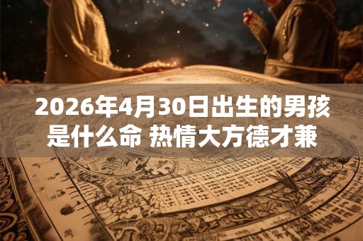 2026年4月30日出生的男孩是什么命 热情大方德才兼备