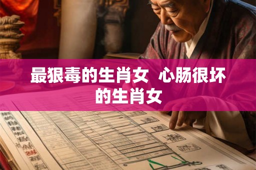 最狠毒的生肖女  心肠很坏的生肖女
