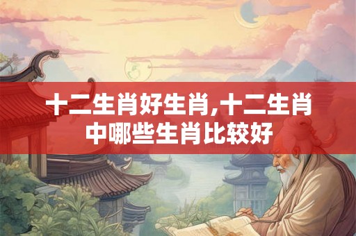 十二生肖好生肖,十二生肖中哪些生肖比较好