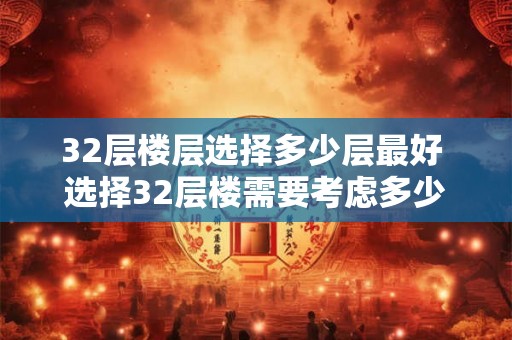 32层楼层选择多少层最好 选择32层楼需要考虑多少层 32层楼层选择多少层最好 选择32层楼需要考虑多少层