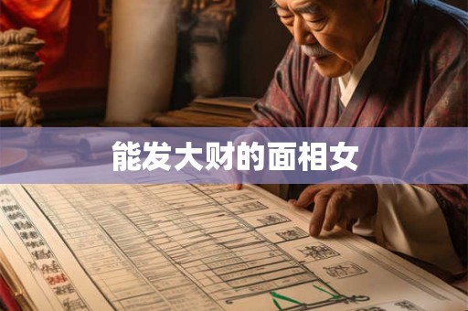 能发大财的面相女 能发大财的面相女