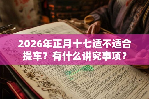 2026年正月十七适不适合提车？有什么讲究事项？