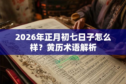 2026年正月初七日子怎么样？黄历术语解析