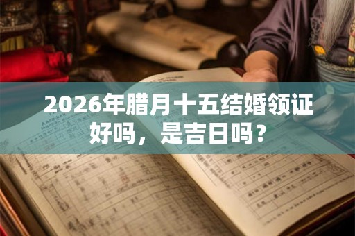 2026年腊月十五结婚领证好吗，是吉日吗？
