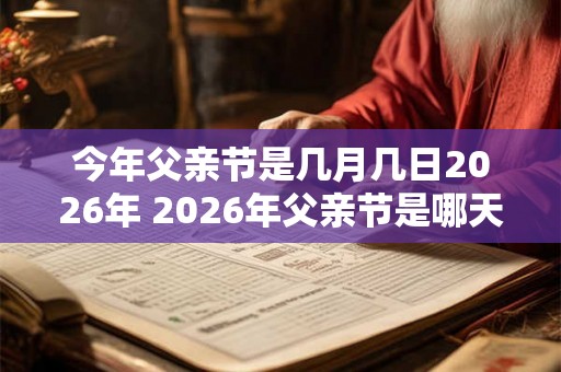 今年父亲节是几月几日2026年 2026年父亲节是哪天