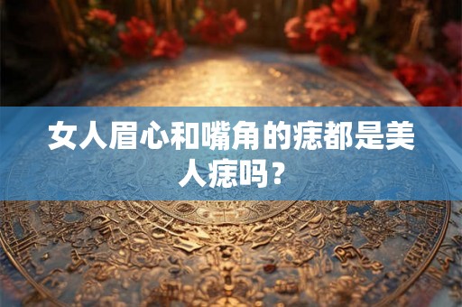 女人眉心和嘴角的痣都是美人痣吗? 女人眉心和嘴角的痣都是美人痣吗?