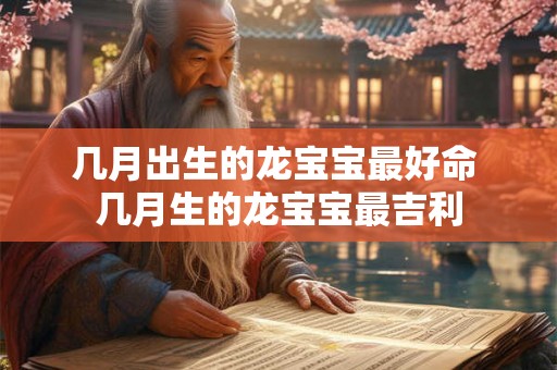 几月出生的龙宝宝最好命 几月生的龙宝宝最吉利