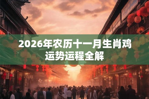 2026年农历十一月生肖鸡运势运程全解 2026年农历十一月生肖鸡运势运程全解