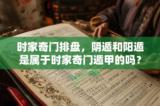 时家奇门排盘，阴遁和阳遁是属于时家奇门遁甲的吗？