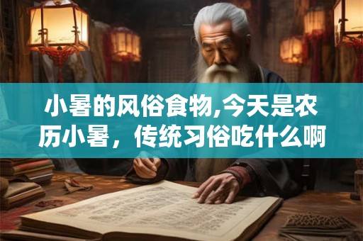小暑的风俗食物,今天是农历小暑，传统习俗吃什么啊？