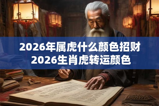 2026年属虎什么颜色招财 2026生肖虎转运颜色