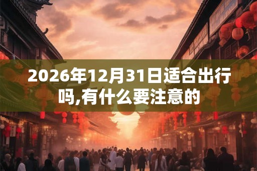 2026年12月31日适合出行吗,有什么要注意的