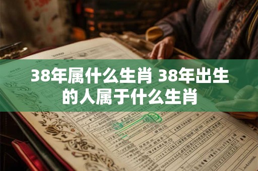 38年属什么生肖 38年出生的人属于什么生肖