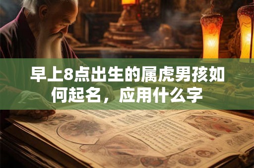 早上8点出生的属虎男孩如何起名，应用什么字