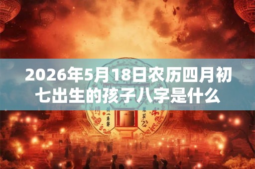 2026年5月18日农历四月初七出生的孩子八字是什么