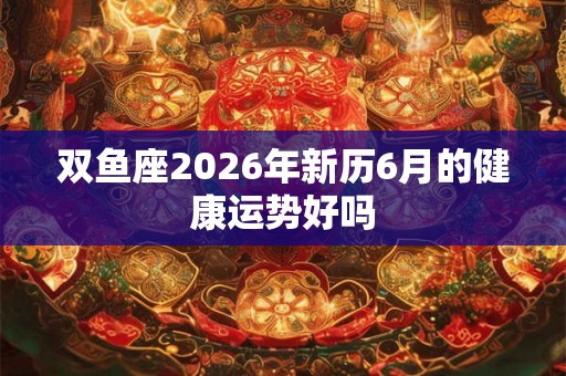 双鱼座2026年新历6月的健康运势好吗