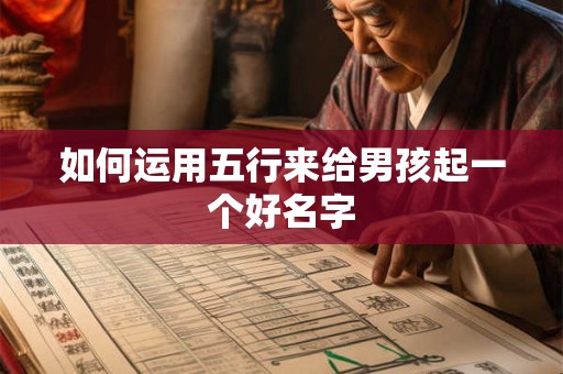 如何运用五行来给男孩起一个好名字 如何运用五行来给男孩起一个好名字