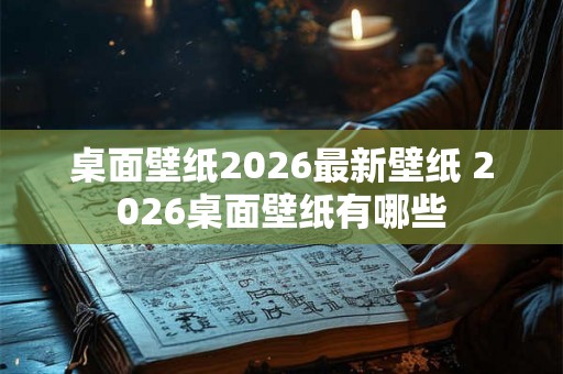 桌面壁纸2026最新壁纸 2026桌面壁纸有哪些