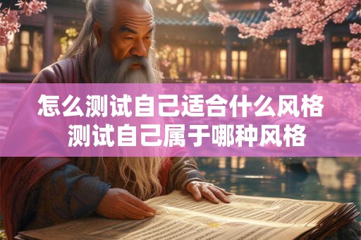 怎么测试自己适合什么风格  测试自己属于哪种风格