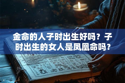 金命的人子时出生好吗？子时出生的女人是凤凰命吗？