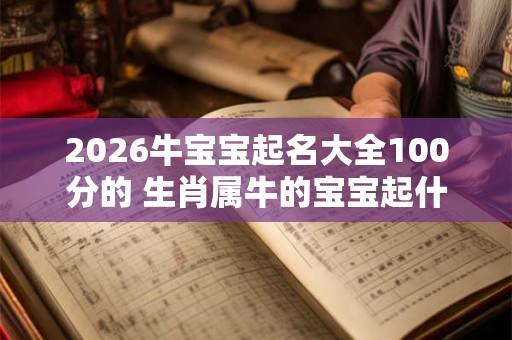2026牛宝宝起名大全100分的 生肖属牛的宝宝起什么名字好
