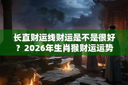 长直财运线财运是不是很好?2026年生肖猴财运运势分析 长直财运线财运是不是很好?2026年生肖猴财运运势分析