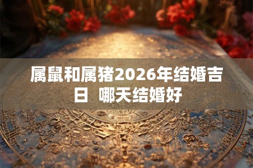属鼠和属猪2026年结婚吉日  哪天结婚好
