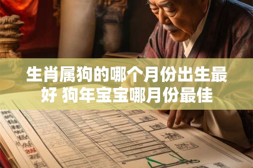 生肖属狗的哪个月份出生最好 狗年宝宝哪月份最佳