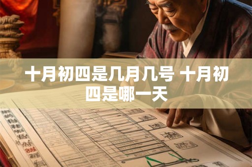 十月初四是几月几号 十月初四是哪一天