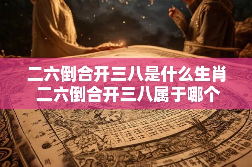 二六倒合开三八是什么生肖 二六倒合开三八属于哪个生肖