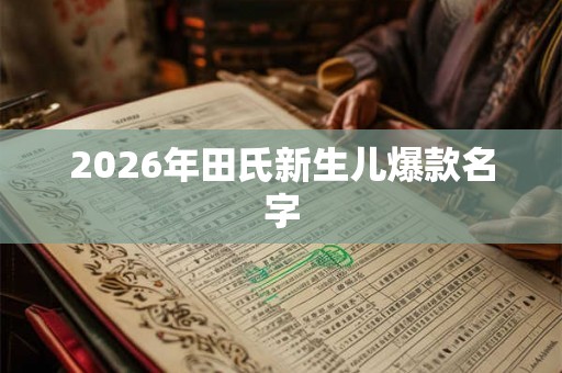 2026年田氏新生儿爆款名字