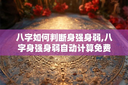 八字如何判断身强身弱,八字身强身弱自动计算免费