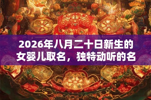 2026年八月二十日新生的女婴儿取名，独特动听的名字