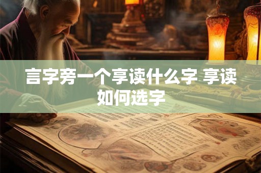 言字旁一个享读什么字 享读如何选字