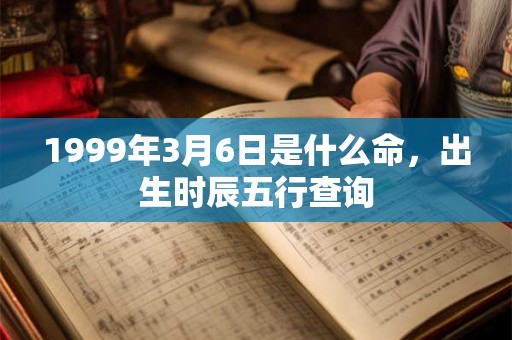 1999年3月6日是什么命，出生时辰五行查询