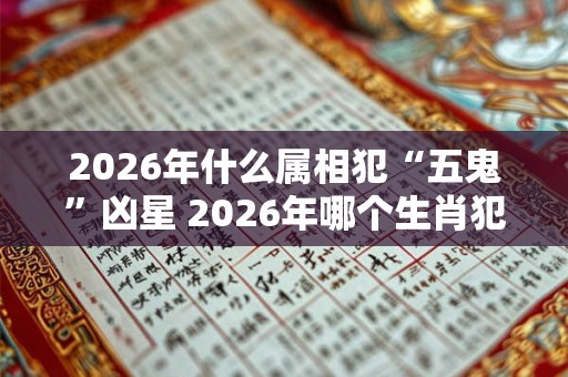 2026年什么属相犯“五鬼”凶星 2026年哪个生肖犯五鬼