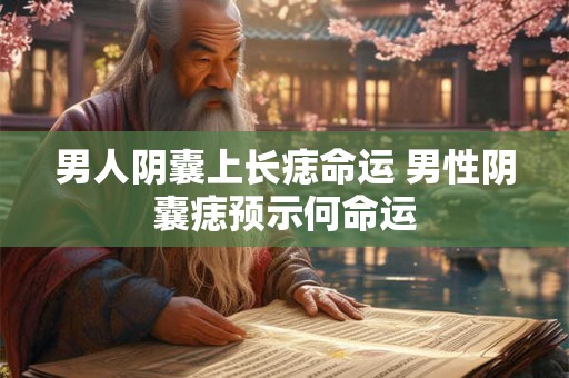 男人阴囊上长痣命运 男性阴囊痣预示何命运 男人阴囊上长痣命运 男性阴囊痣预示何命运