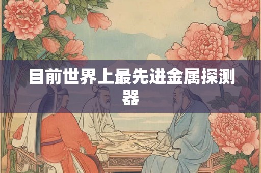 目前世界上最先进金属探测器