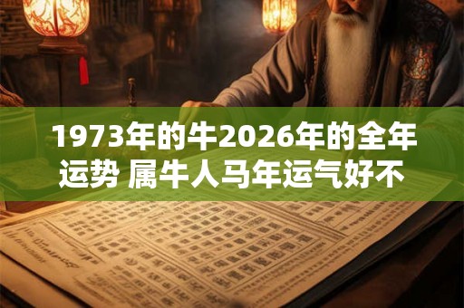 1973年的牛2026年的全年运势 属牛人马年运气好不好 1973年的牛2026年的全年运势 属牛人马年运气好不好