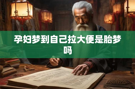 孕妇梦到自己拉大便是胎梦吗
