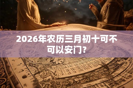 2026年农历三月初十可不可以安门？