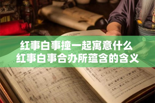 红事白事撞一起寓意什么 红事白事合办所蕴含的含义