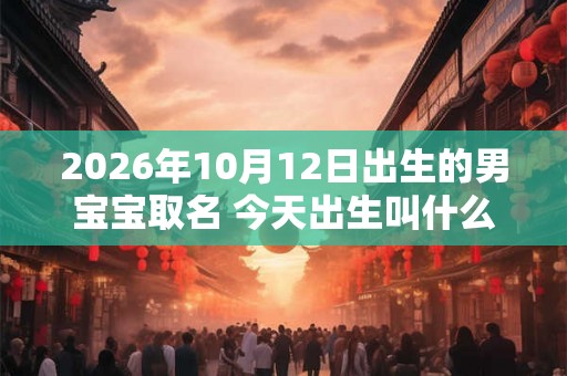 2026年10月12日出生的男宝宝取名 今天出生叫什么名字好