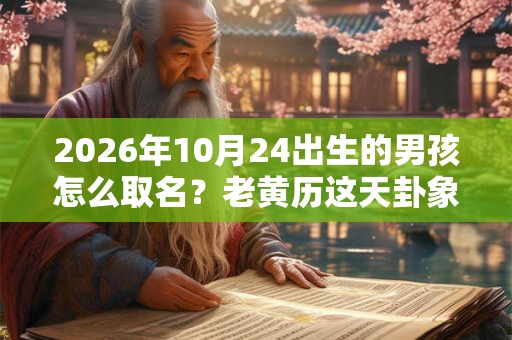 2026年10月24出生的男孩怎么取名?老黄历这天卦象好吗? 2026年10月24出生的男孩怎么取名?老黄历这天卦象好吗?